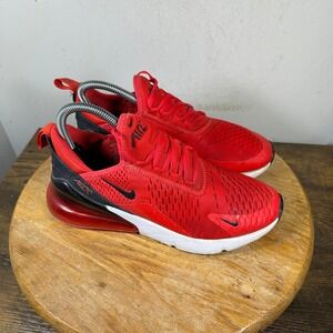 Nike Air Max 270 Womens 7.5 Red Black Running Shoes BV6094-600